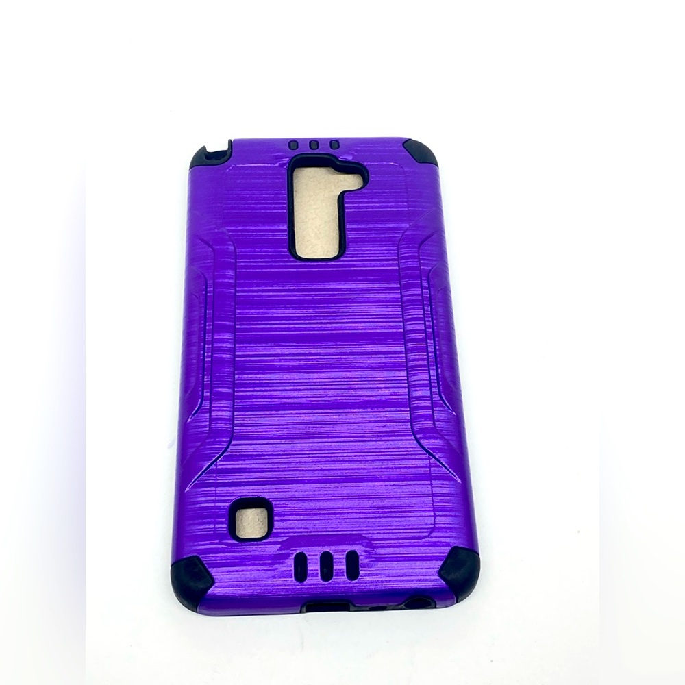PURPLE & BLACK PHONE CASE FOR LG STYLO 2 PLUS NEW/UNUSED